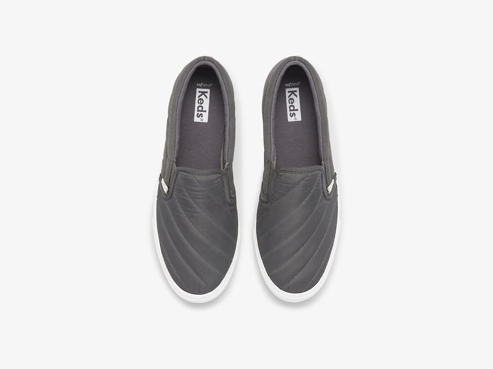 Dámské SlipOnTenisky Keds Jump Kick Slip On Vody Resistant Prošívaný Puffer Šedé | CZ-96006