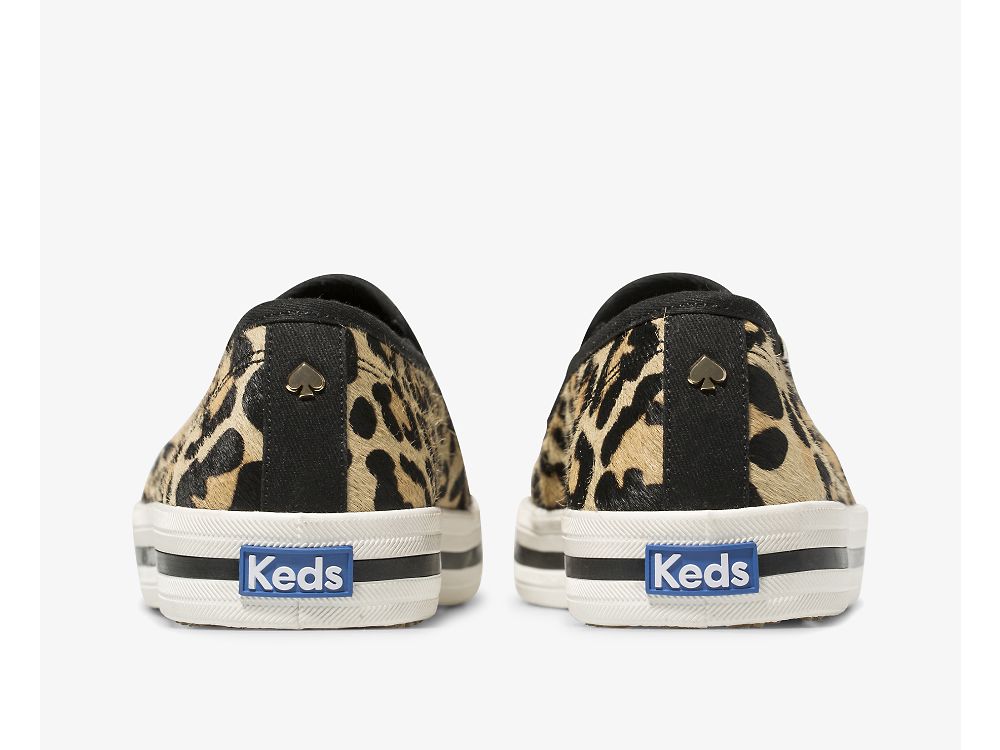 Dámské SlipOnTenisky Keds Kate Spade New York Calf Hair Slip On Leopard | CZ-94788