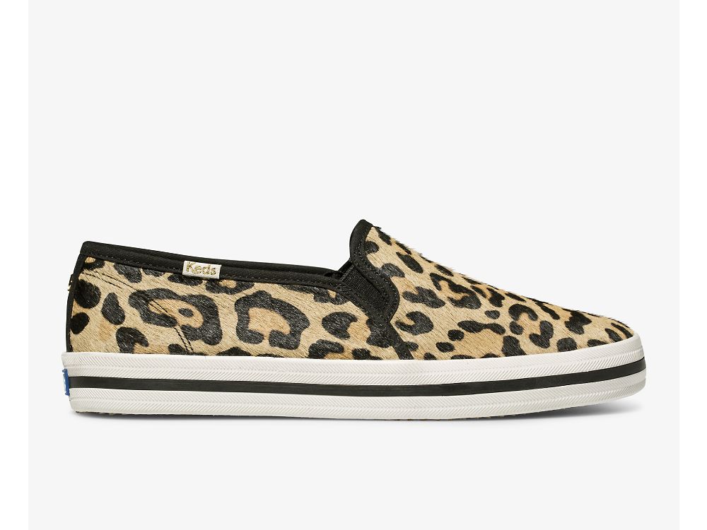 Dámské SlipOnTenisky Keds Kate Spade New York Calf Hair Slip On Leopard | CZ-94788