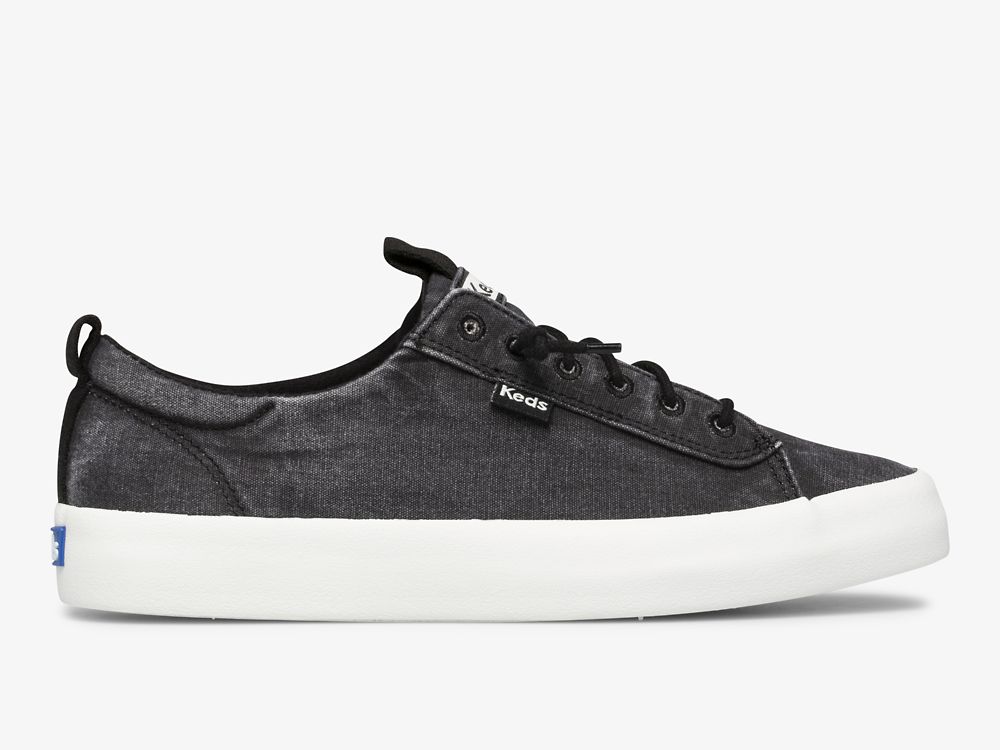 Dámské SlipOnTenisky Keds Kickback Platene Washable Černé | CZ-11251