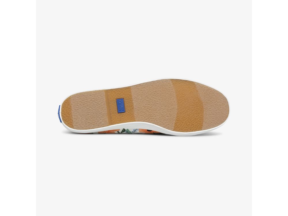 Dámské SlipOnTenisky Keds Rifle Paper Co. Chillax Citrus Garden Party Bílé Viacfarebný | CZ-39383