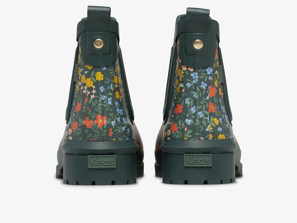 Dámské SlipOnTenisky Keds Rifle Paper Co. Rowan Wildwood Zelene | CZ-47155