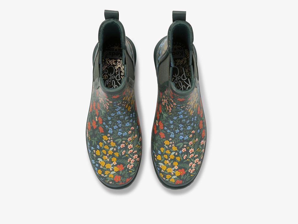 Dámské SlipOnTenisky Keds Rifle Paper Co. Rowan Wildwood Zelene | CZ-47155