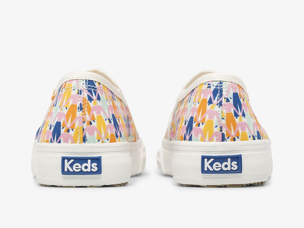 Dámské SlipOnTenisky Keds Washable Double Decker Rainbow Women Bílé Viacfarebný | CZ-31046