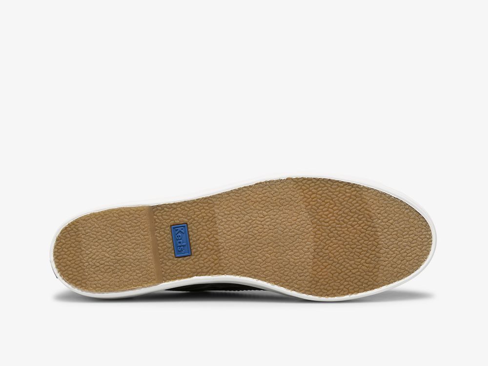 Dámské Tenisové Boty Keds Triple Kick Feat. Organic Bavlněné Print Zlaté Černé Maskáčové | CZ-97420