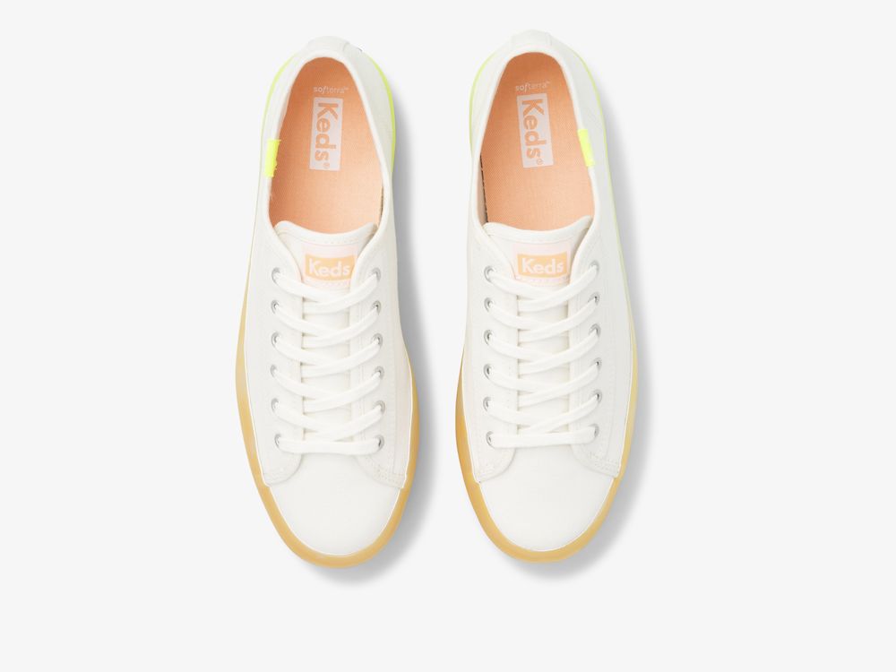 Dámské Tenisové Boty Keds Triple Up Ombre Foxing Bílé Viacfarebný | CZ-61605