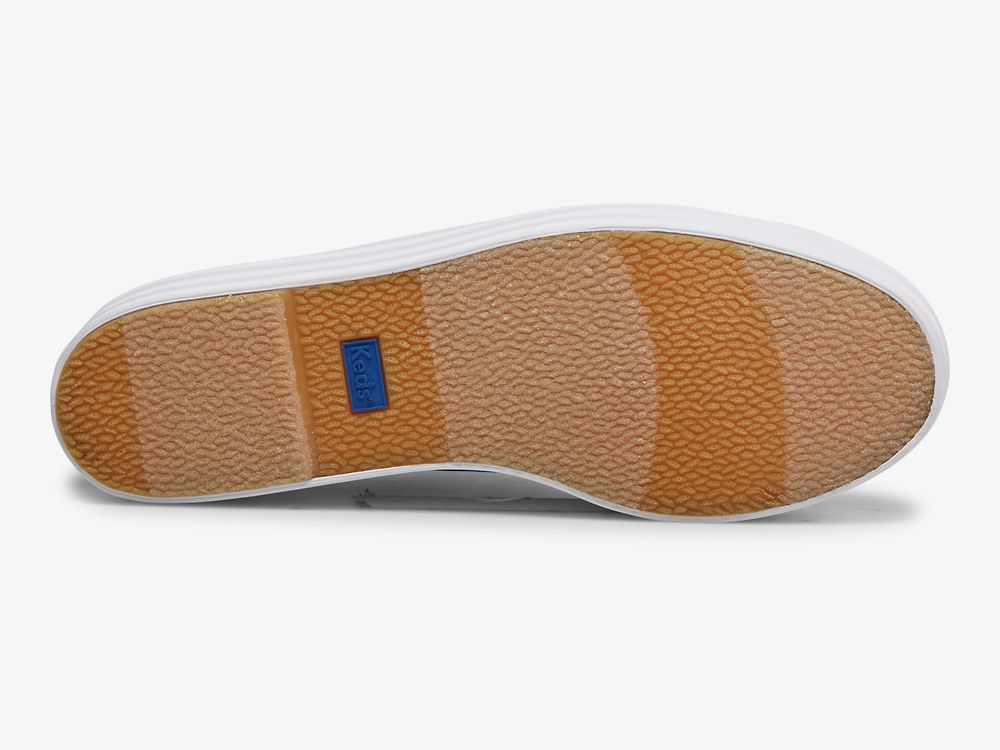 Dámské Tenisové Boty Keds Triple Up Platene Tmavě Blankyt Stříbrné | CZ-31631