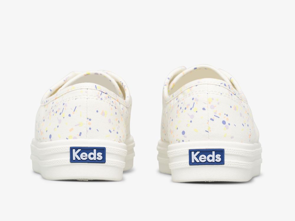 Dámské ŠněrovacíBoty Keds Breezie Confetti Platene Bílé Viacfarebný | CZ-84135