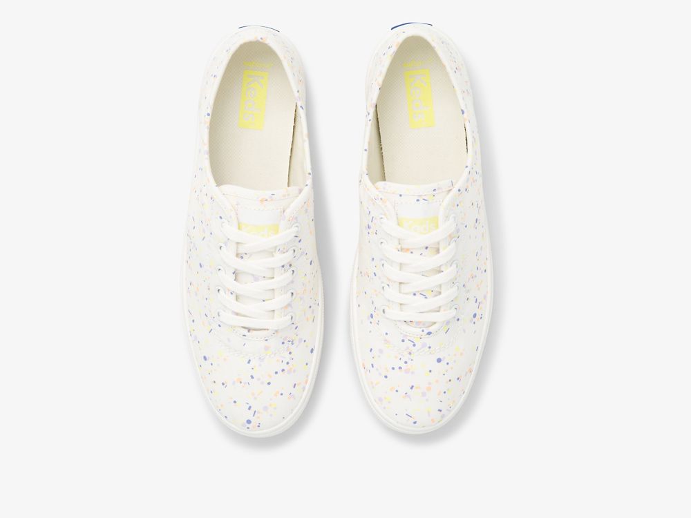 Dámské ŠněrovacíBoty Keds Breezie Confetti Platene Bílé Viacfarebný | CZ-84135