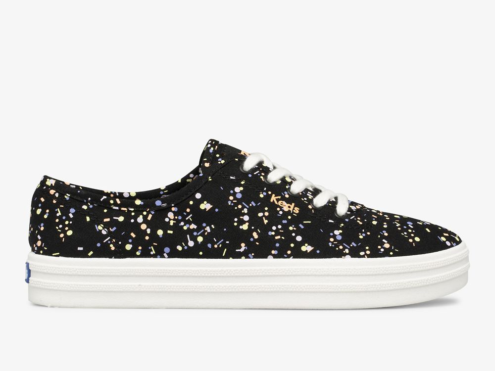 Dámské ŠněrovacíBoty Keds Breezie Confetti Platene Černé Viacfarebný | CZ-88361