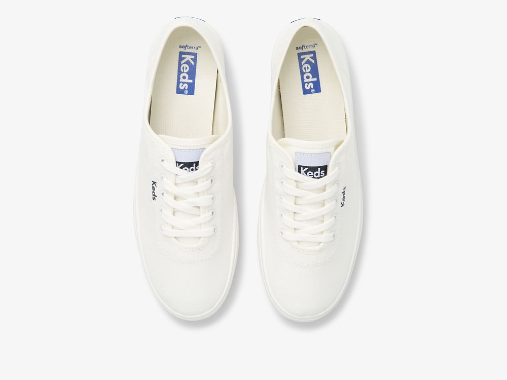 Dámské ŠněrovacíBoty Keds Breezie Platene Bílé | CZ-32928