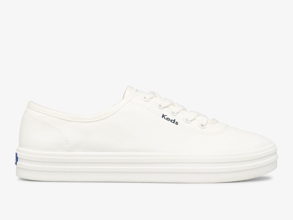 Dámské ŠněrovacíBoty Keds Breezie Platene Bílé | CZ-32928