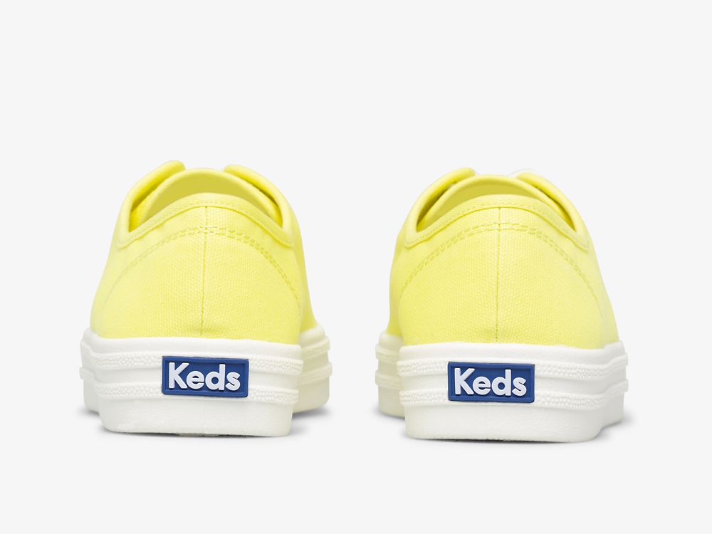 Dámské ŠněrovacíBoty Keds Breezie Platene Neon Žluté | CZ-96234