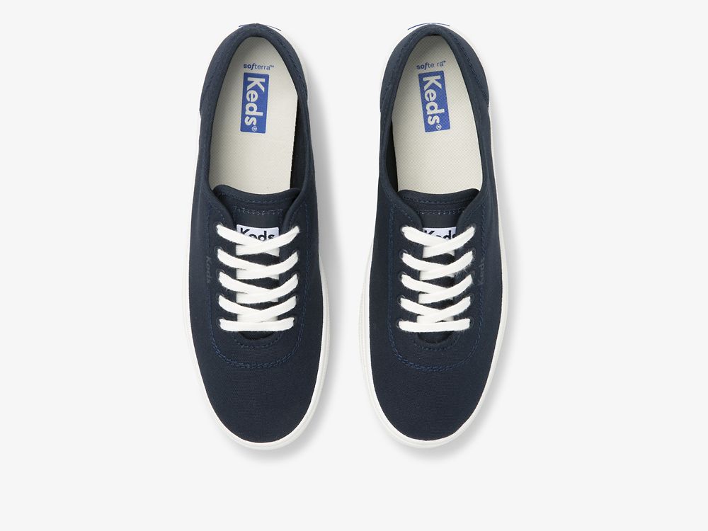 Dámské ŠněrovacíBoty Keds Breezie Platene Tmavě Blankyt | CZ-98120