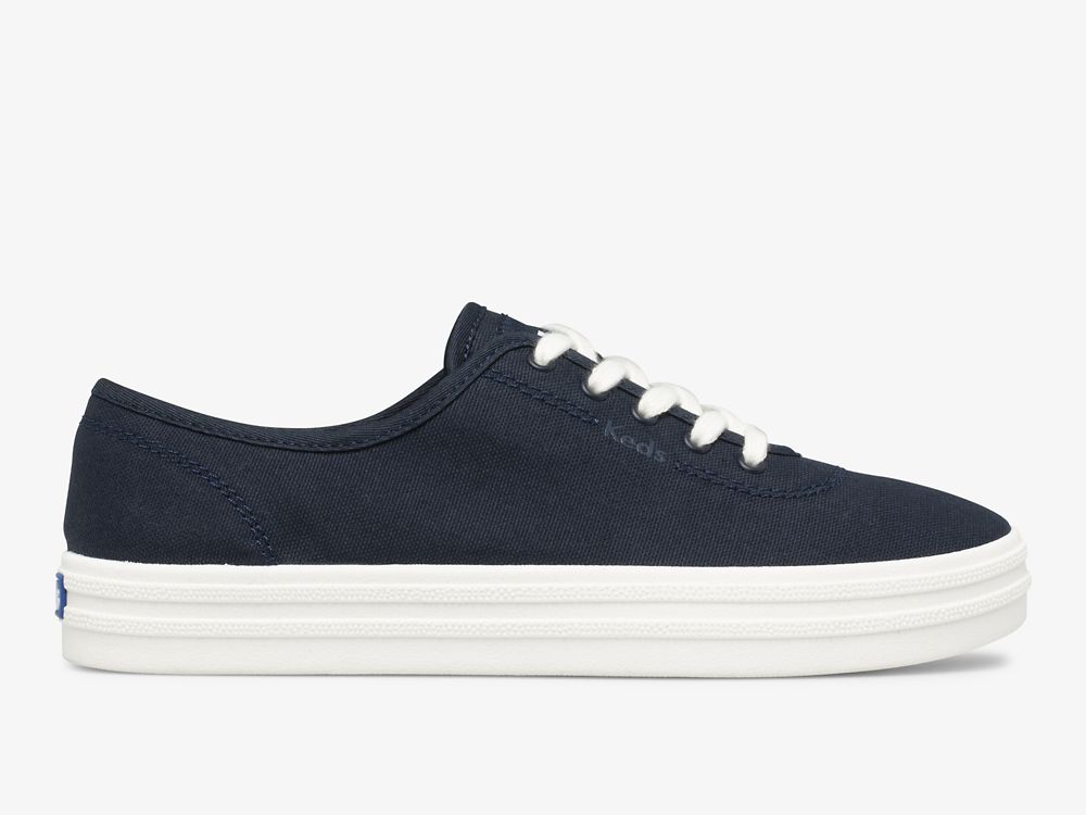 Dámské ŠněrovacíBoty Keds Breezie Platene Tmavě Blankyt | CZ-98120