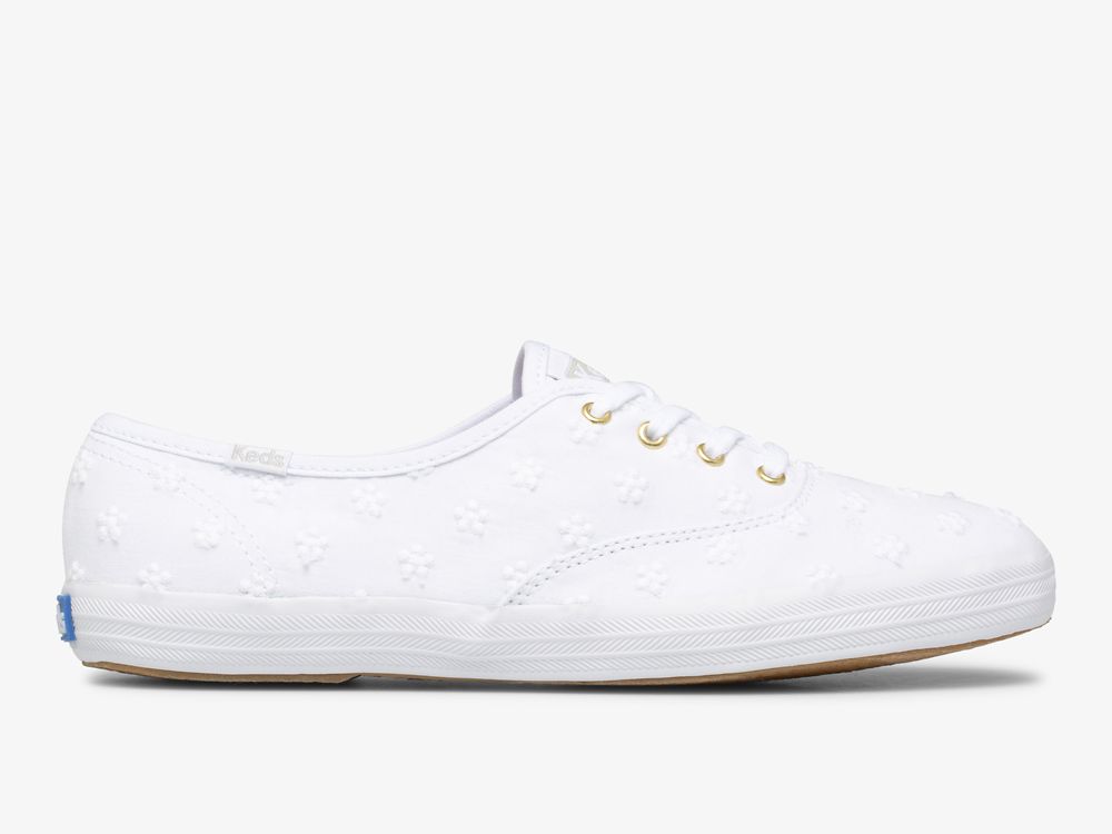 Dámské ŠněrovacíBoty Keds Champion Daisy Eyelet Bílé | CZ-76551