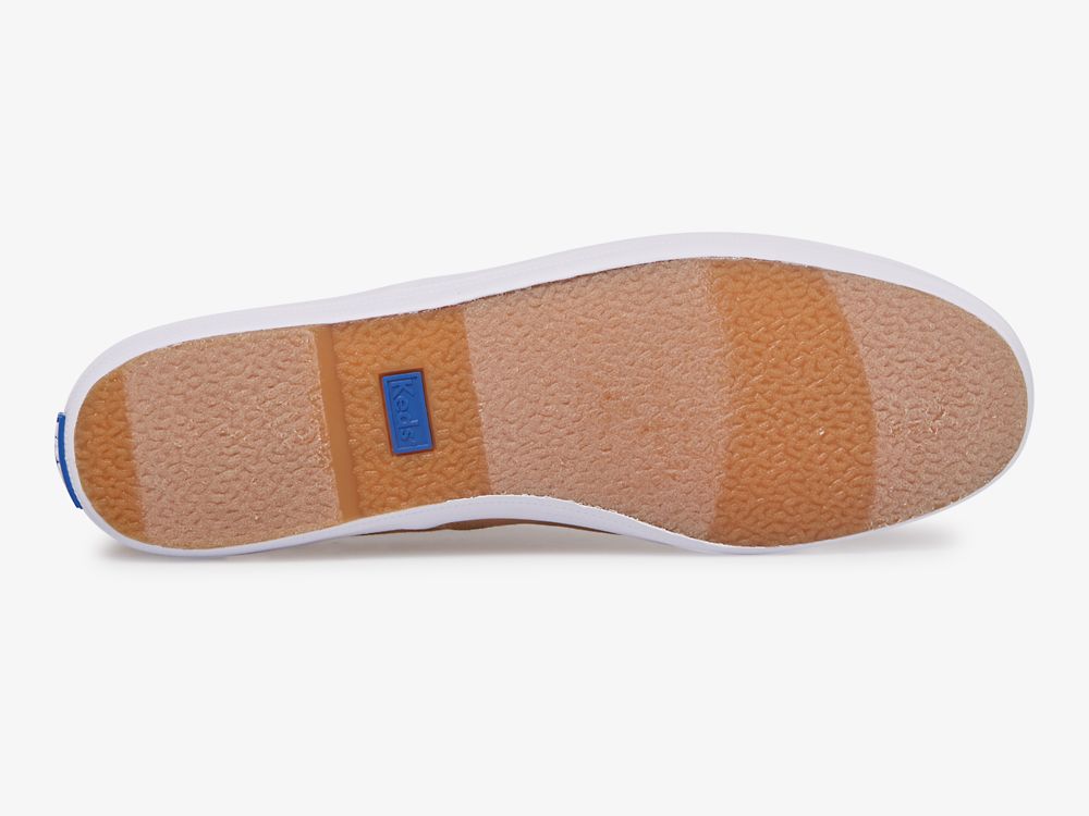 Dámské ŠněrovacíBoty Keds Champion Feat. Organic Bavlněné Hnědé | CZ-58462