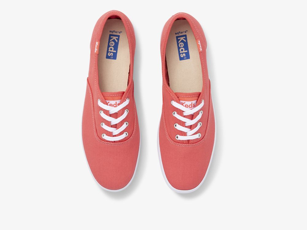 Dámské ŠněrovacíBoty Keds Champion Feat. Organic Bavlněné Růžové | CZ-66313