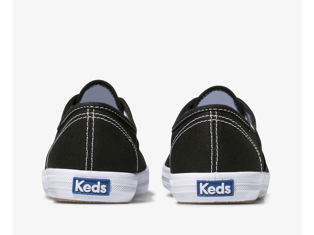 Dámské ŠněrovacíBoty Keds Champion Originál Černé | CZ-53806