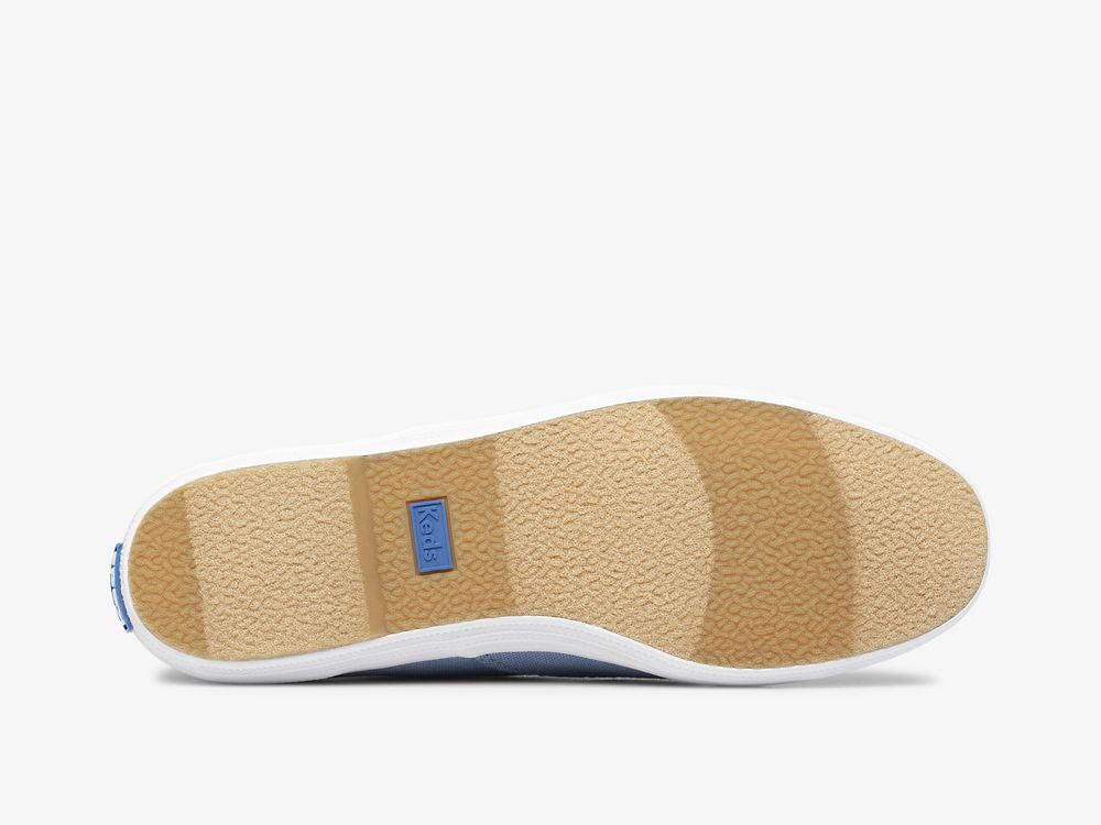 Dámské ŠněrovacíBoty Keds Champion Platene Washable Blankyt | CZ-49975