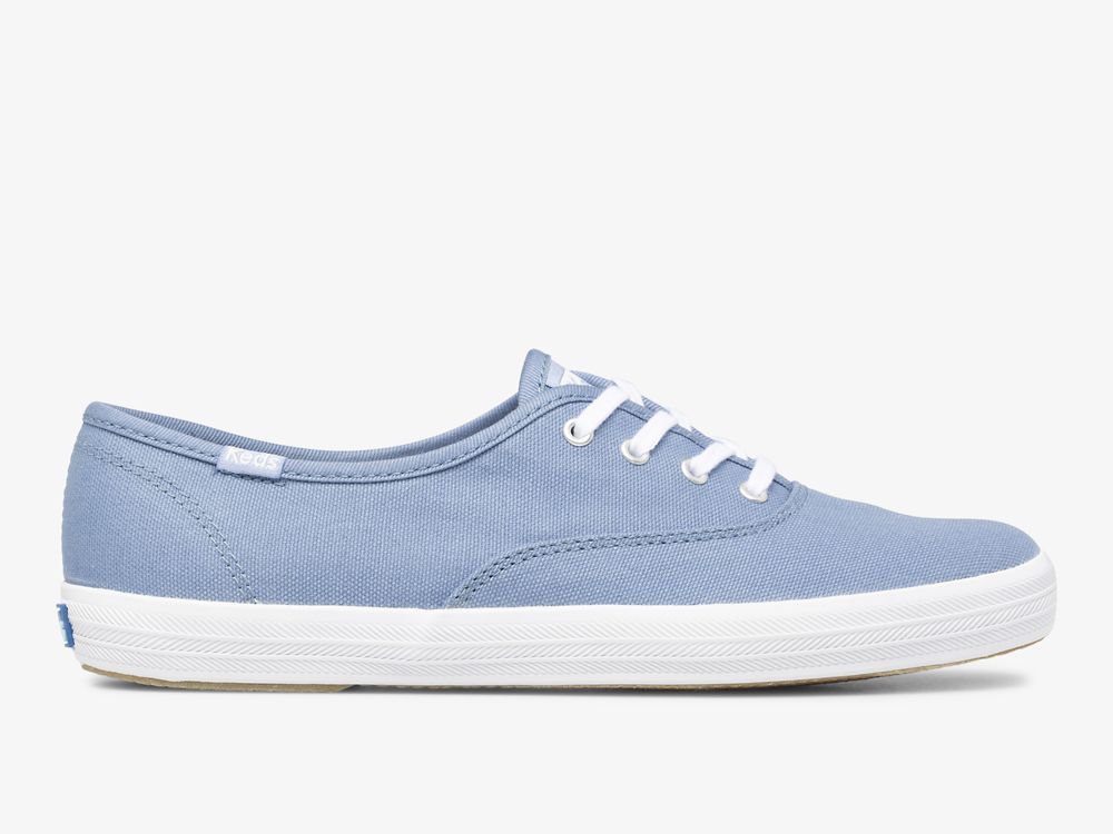 Dámské ŠněrovacíBoty Keds Champion Platene Washable Blankyt | CZ-49975