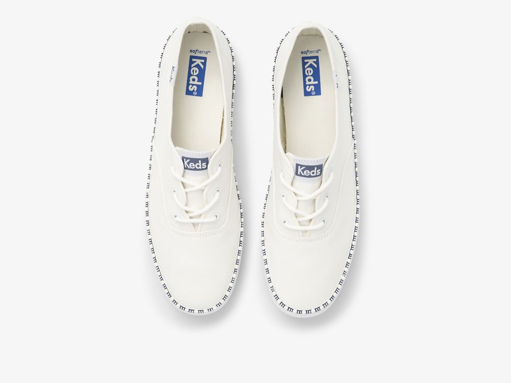 Dámské ŠněrovacíBoty Keds Champion Wave Bílé | CZ-17655