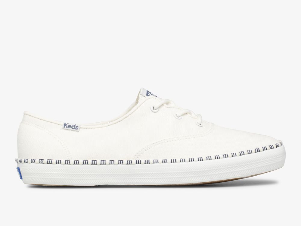 Dámské ŠněrovacíBoty Keds Champion Wave Bílé | CZ-17655