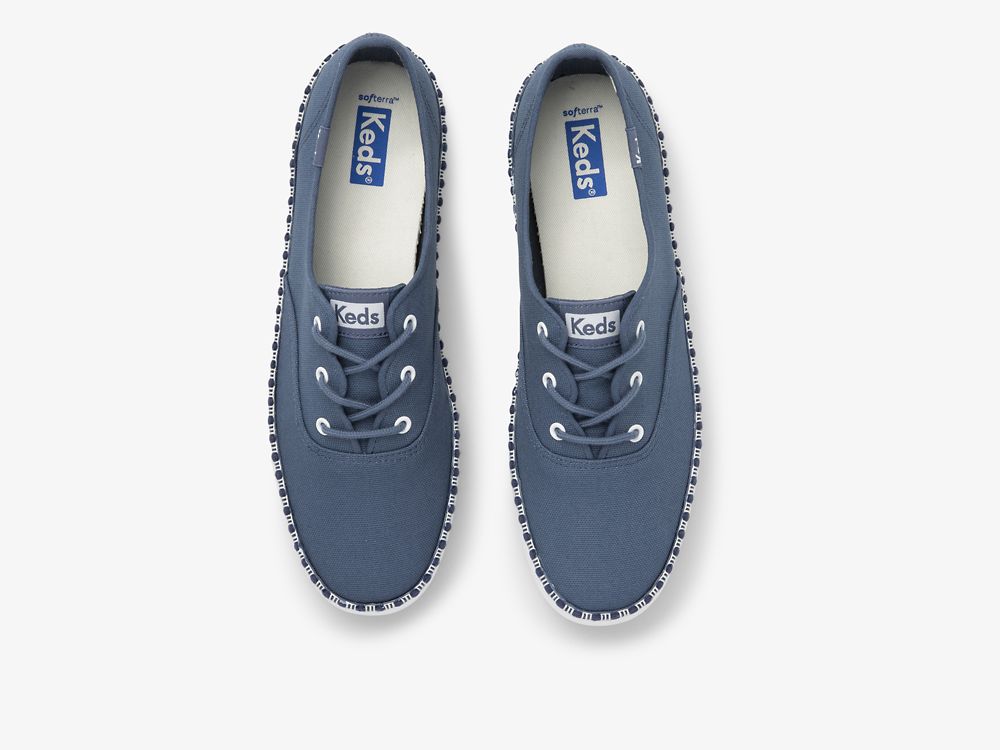 Dámské ŠněrovacíBoty Keds Champion Wave Tmavě Blankyt | CZ-29949