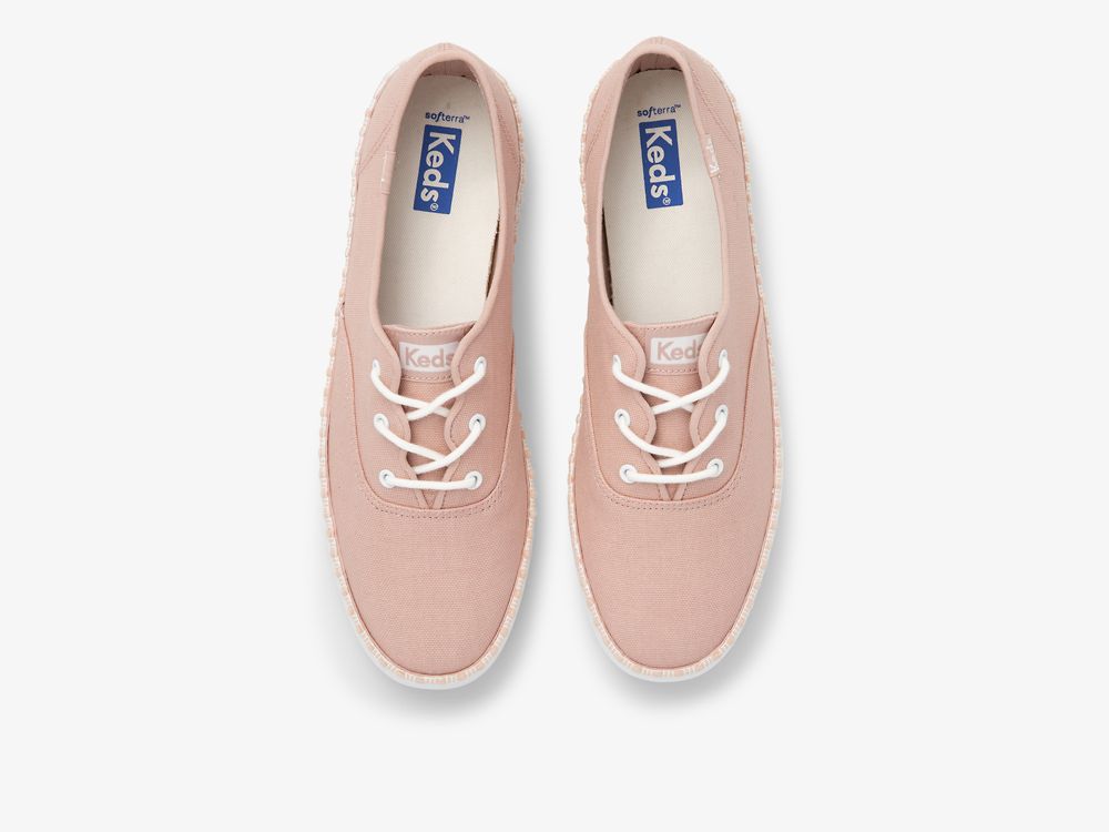 Dámské ŠněrovacíBoty Keds Champion Wave Růžové | CZ-55567