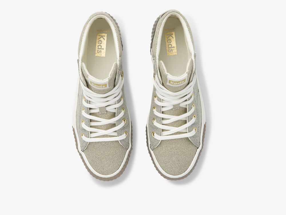 Dámské ŠněrovacíBoty Keds Demi TRX Mid Metallic Platene Měď | CZ-64747