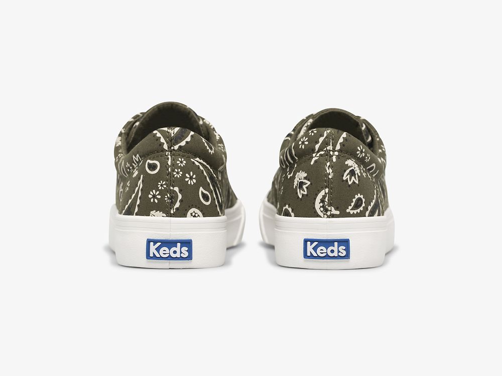 Dámské ŠněrovacíBoty Keds Jump Kick Feat. Organic Bandana Olivy Zelené | CZ-01399