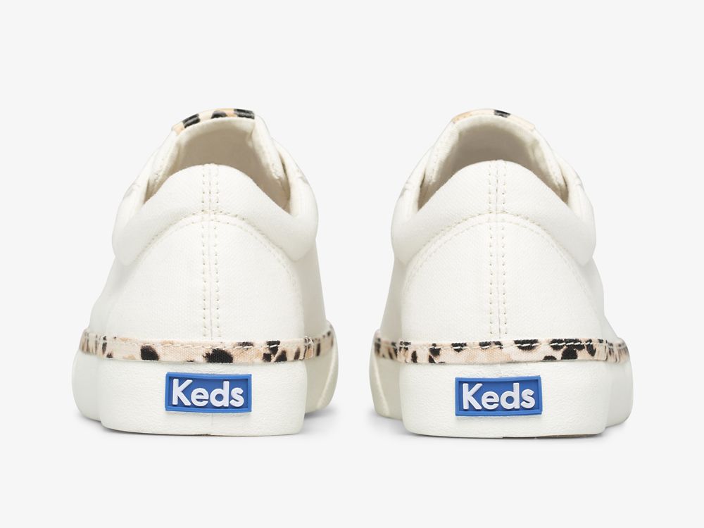 Dámské ŠněrovacíBoty Keds Jump Kick Leopard Pop Platene Krém | CZ-67971