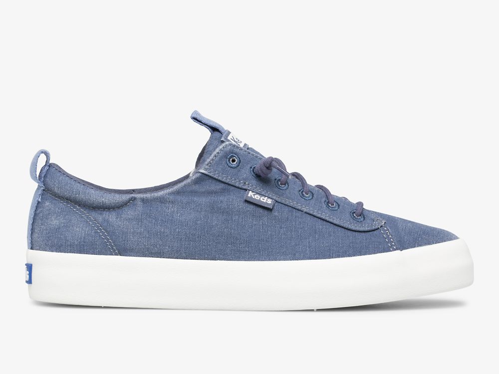 Dámské ŠněrovacíBoty Keds Kickback Platene Washable Tmavě Blankyt | CZ-07817