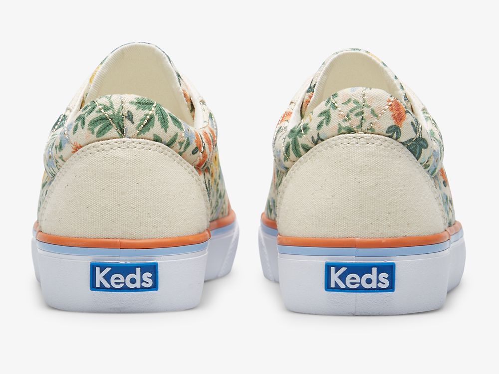 Dámské ŠněrovacíBoty Keds Rifle Paper Co. Jump Kick Lottie Bílé Viacfarebný | CZ-69668