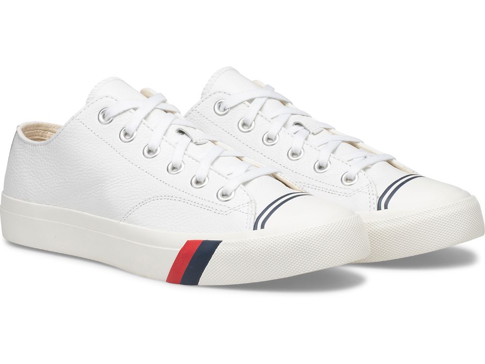 Dámské ŠněrovacíBoty Keds Royal Lo Classic Læder Bílé | CZ-45597