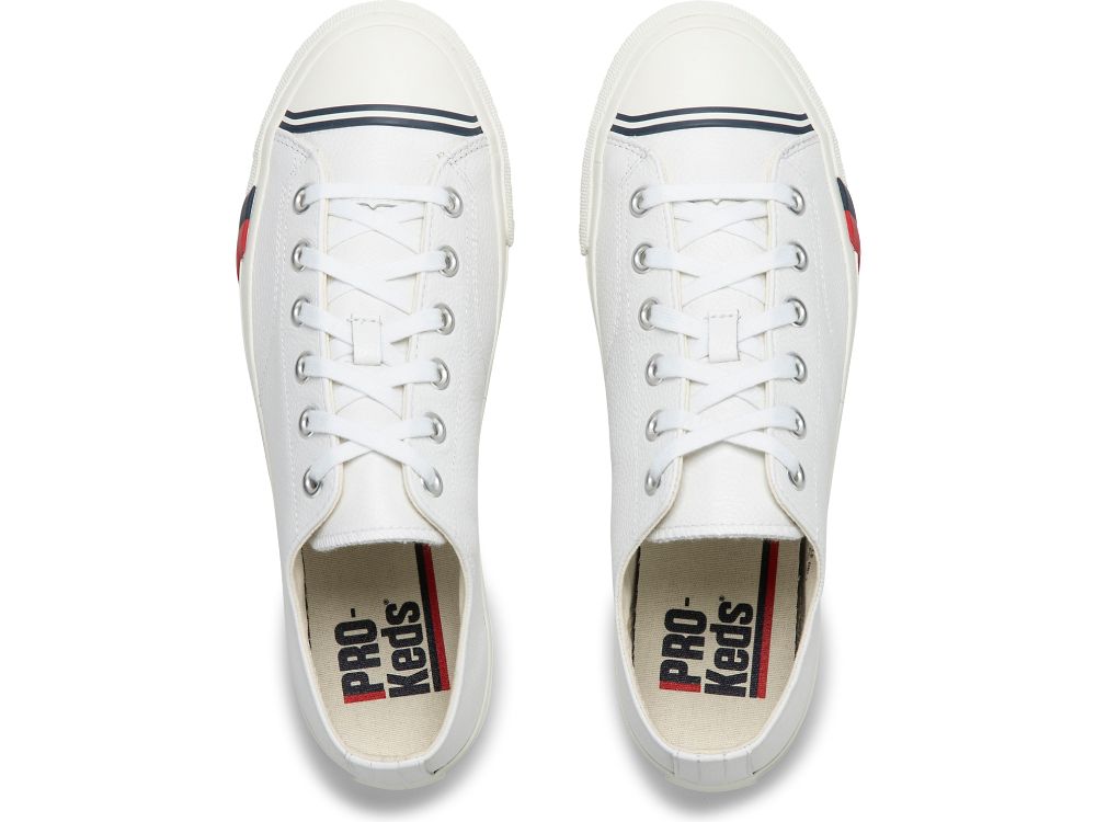 Dámské ŠněrovacíBoty Keds Royal Lo Classic Læder Bílé | CZ-45597