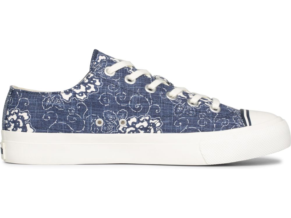 Dámské ŠněrovacíBoty Keds Royal Lo Floral Print Tmavě Blankyt | CZ-42644