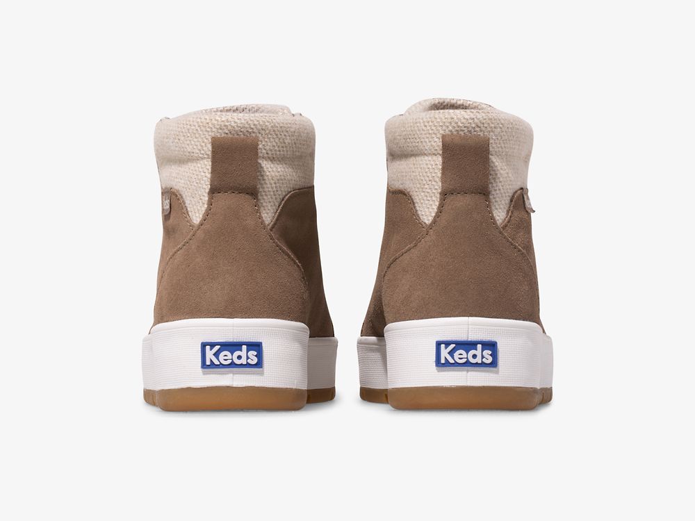 Dámské ŠněrovacíBoty Keds Tahoe Boot Semišové Hnědé | CZ-05318