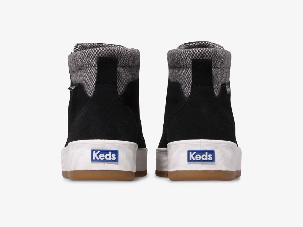 Dámské ŠněrovacíBoty Keds Tahoe Boot Semišové Černé | CZ-18817