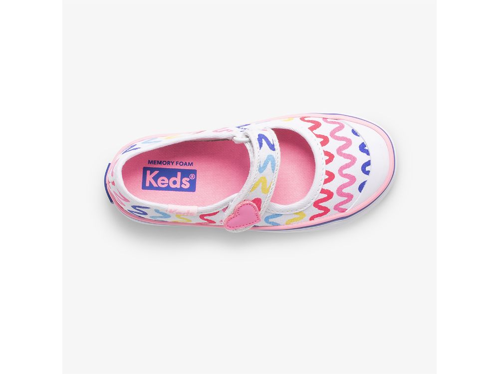 Dívčí Boty Mary Jane Keds Harper Bílé | CZ-06256