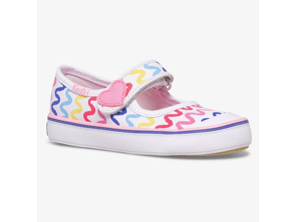 Dívčí Boty Mary Jane Keds Harper Bílé | CZ-06256