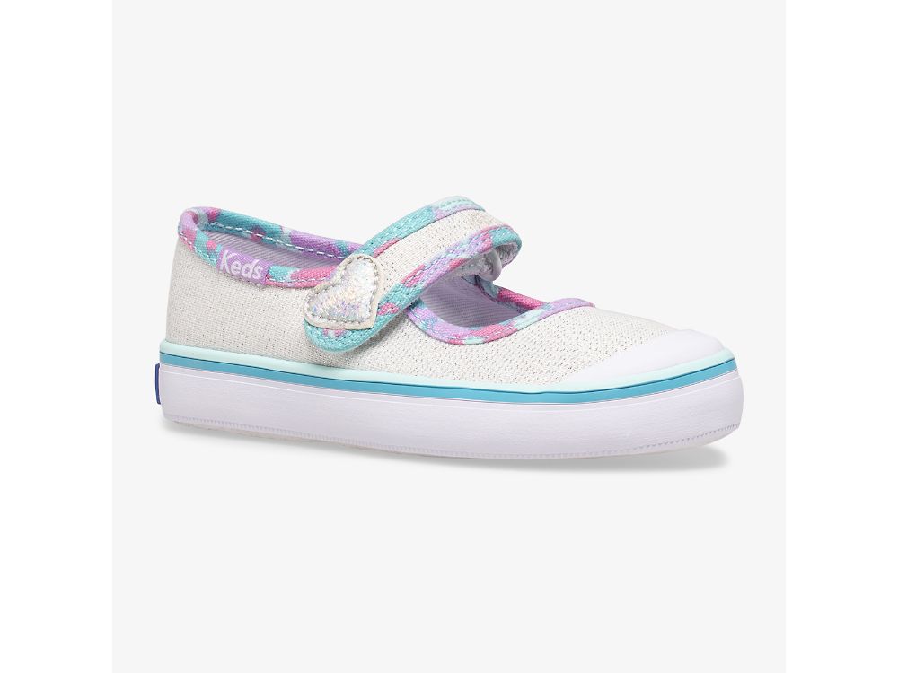 Dívčí Boty Mary Jane Keds Harper Bílé Viacfarebný | CZ-41255