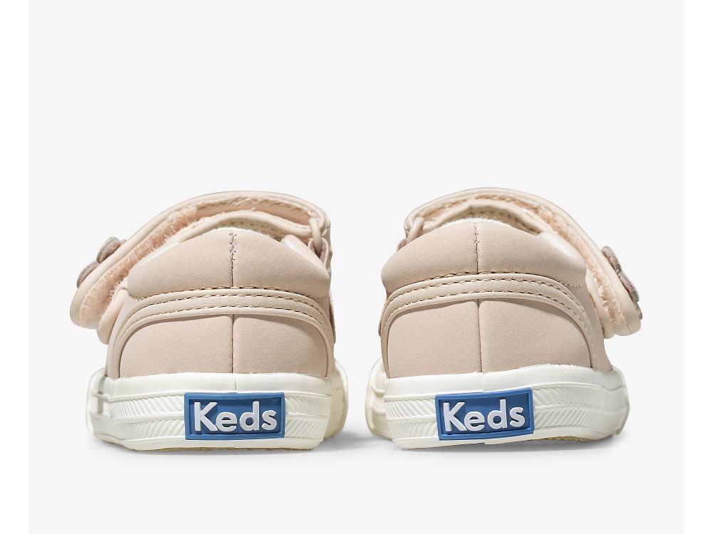 Dívčí Kůže Sneakers Keds Ella Mary Jane Růžové | CZ-76335