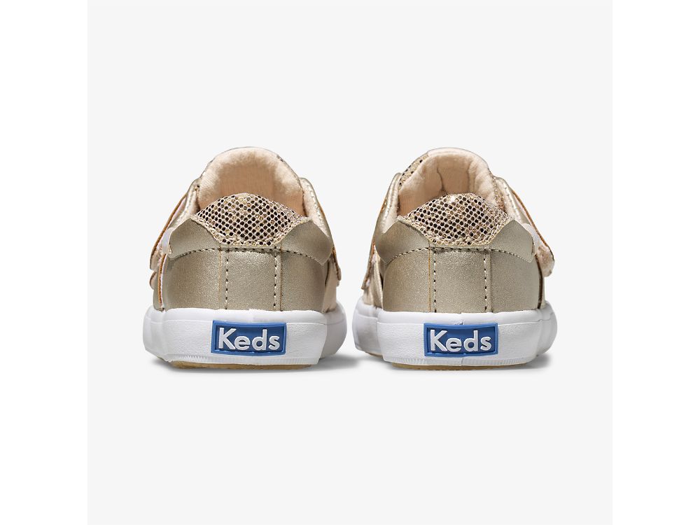 Dívčí SlipOnTenisky Keds Courtney HL Růžové Zlaté | CZ-94749