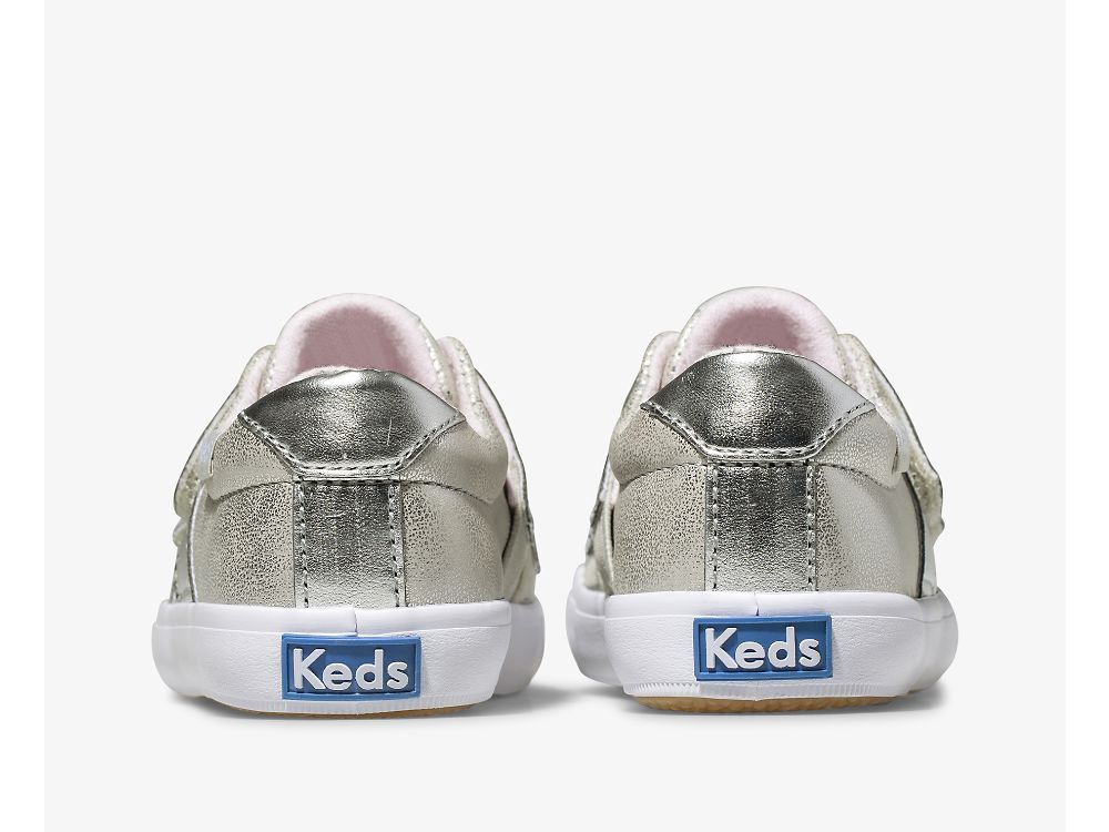 Dívčí SlipOnTenisky Keds Courtney HL Stříbrné | CZ-26978