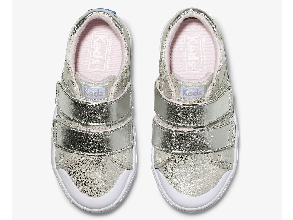 Dívčí SlipOnTenisky Keds Courtney HL Stříbrné | CZ-26978