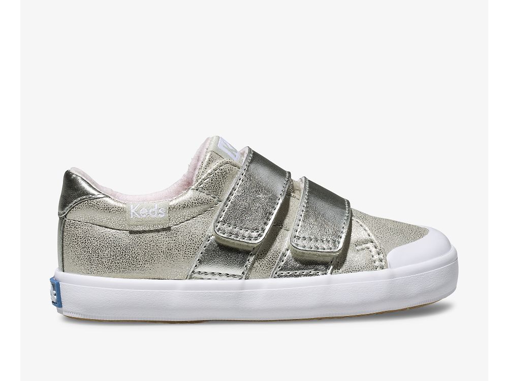 Dívčí SlipOnTenisky Keds Courtney HL Stříbrné | CZ-26978