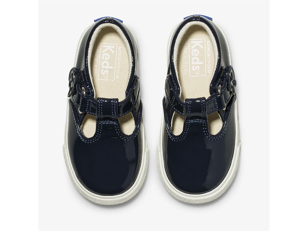 Dívčí SlipOnTenisky Keds Daphne Lakovaná Sneaker Tmavě Blankyt | CZ-12340