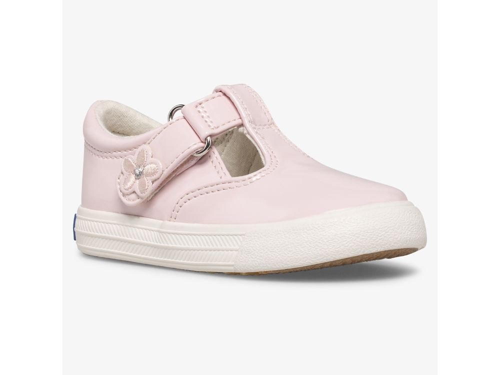 Dívčí SlipOnTenisky Keds Daphne Lakovaná Sneaker Růžové | CZ-44024