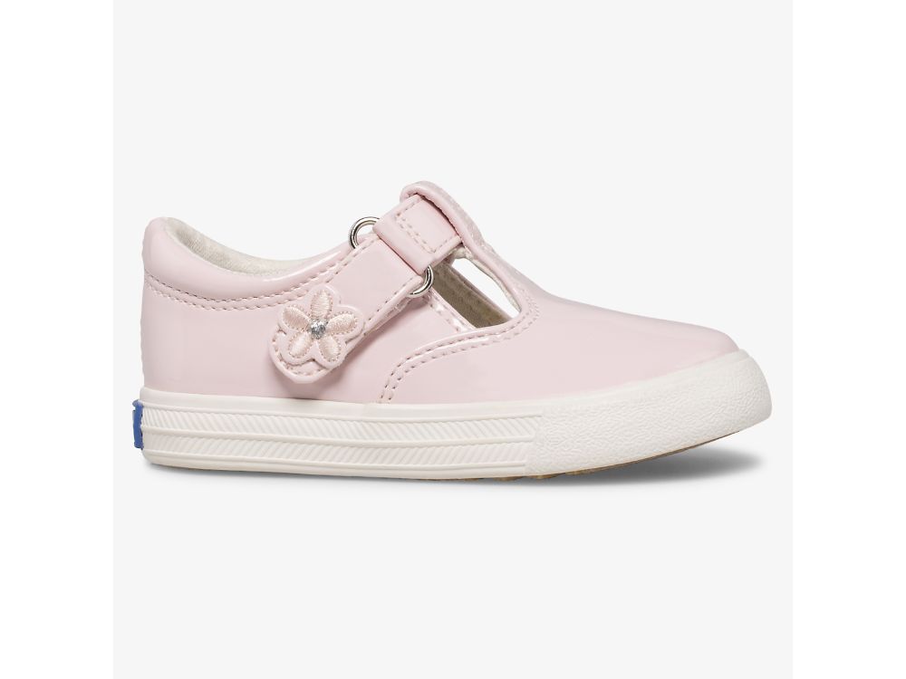 Dívčí SlipOnTenisky Keds Daphne Lakovaná Sneaker Růžové | CZ-44024